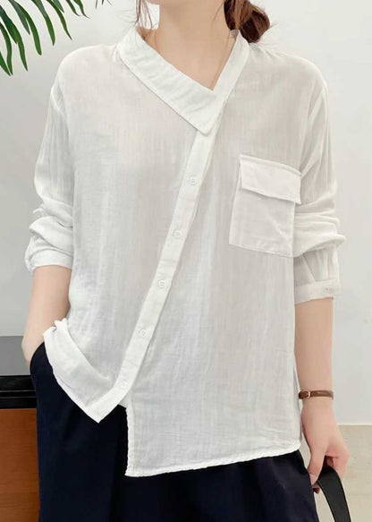 Toppe Dame Asymmetrisk Med Patchwork Design 1
