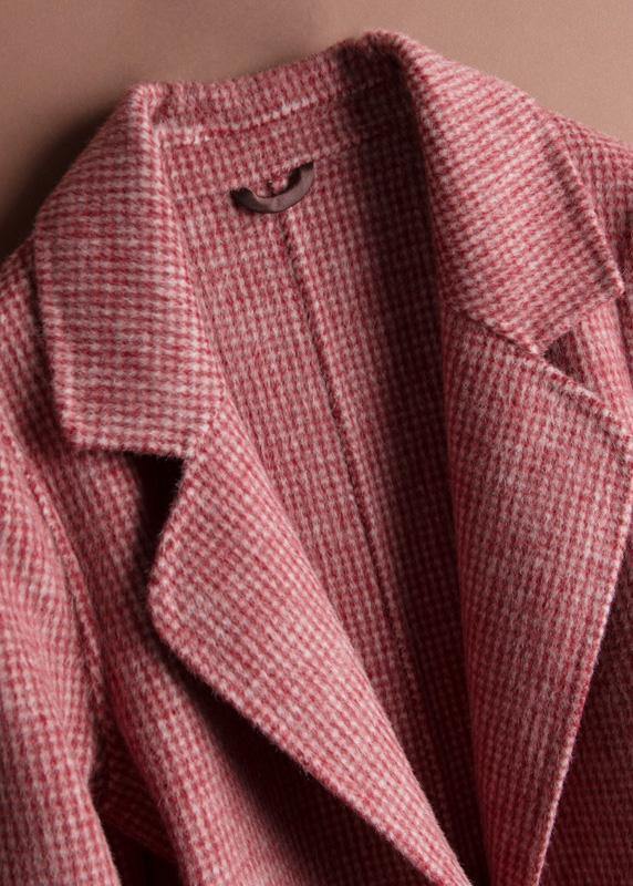 Tunika Dame Med Hakkede Lommer - Unik Plaid Design, Komfortabel Pasform 1