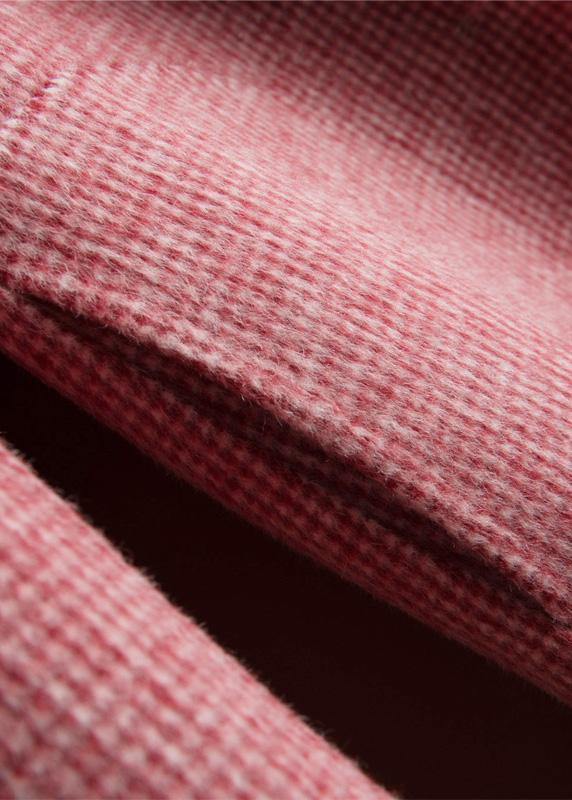 Tunika Dame Med Hakkede Lommer - Unik Plaid Design, Komfortabel Pasform 3
