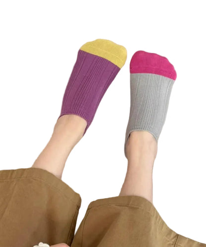 Unisex Ankelstrømper Åndbare Kontrastdesign 0