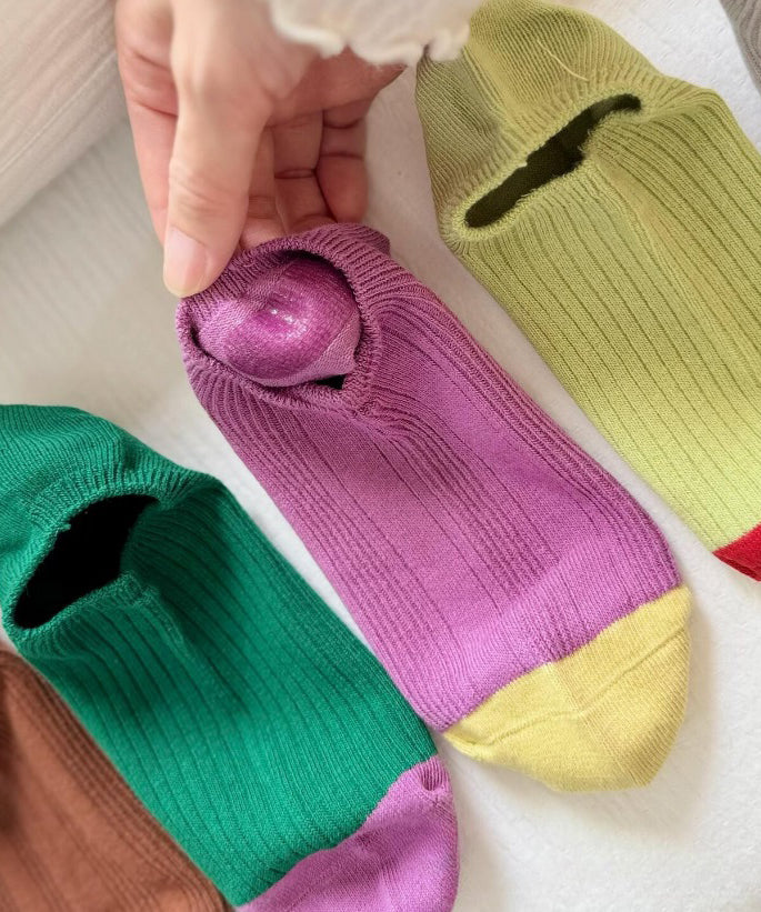 Unisex Ankelstrømper Åndbare Kontrastdesign 1