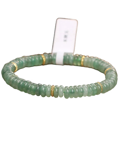 Unisex Armbånd Abacus Design med Grøn Jade 0