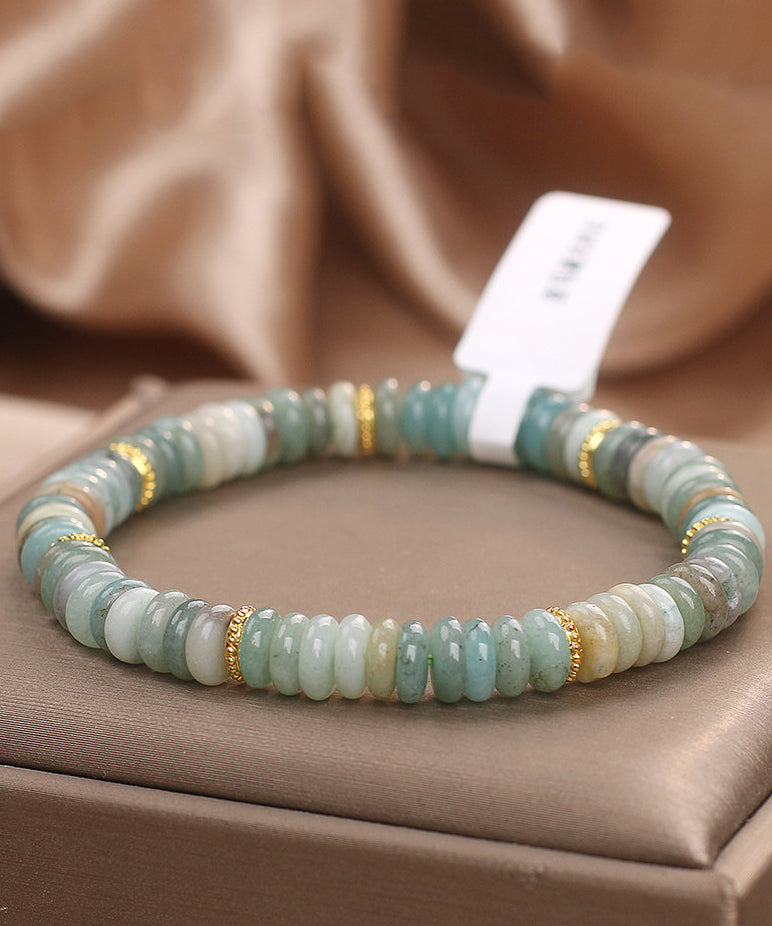 Unisex Armbånd Abacus Design med Grøn Jade 3
