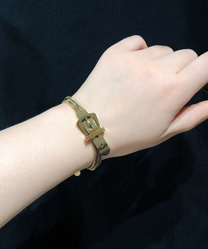 Unisex Armbånd med Overgild Spænde 1