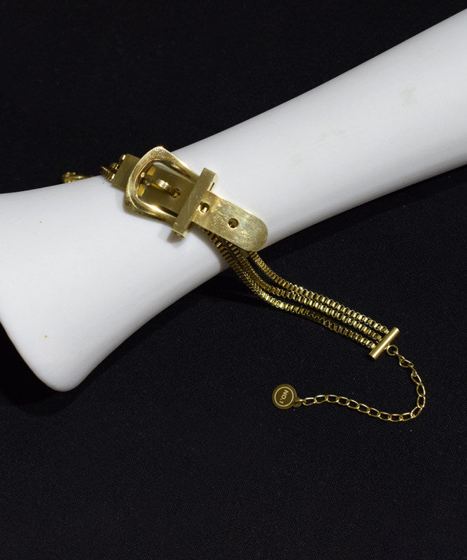 Unisex Armbånd med Overgild Spænde 2