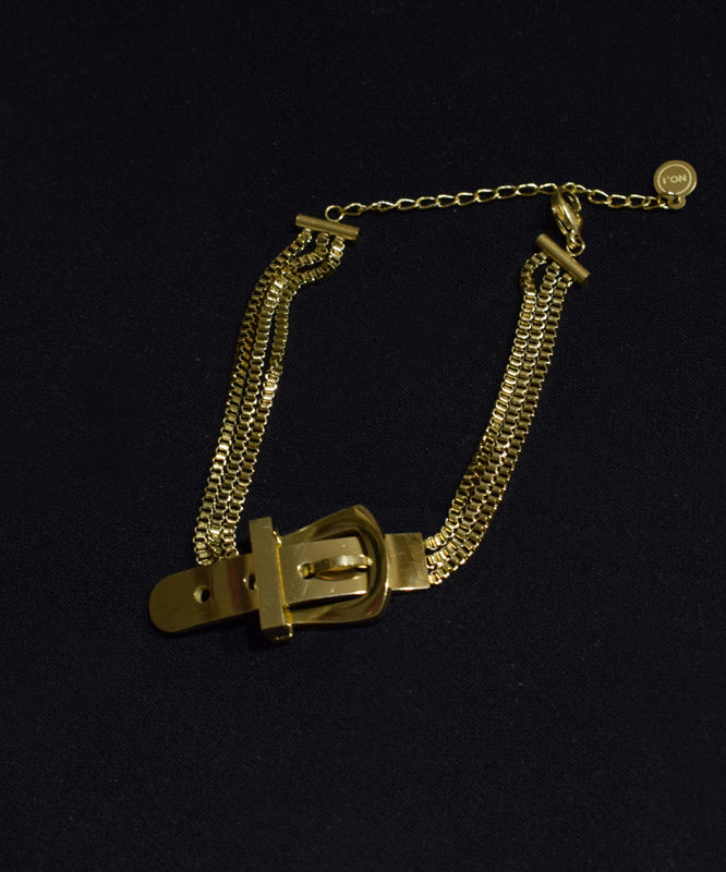 Unisex Armbånd med Overgild Spænde 3