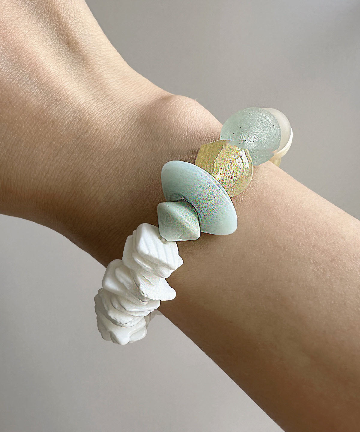 Unisex Armbånd med Skaller og Krystaller i Alsidig Ferie Stil 3