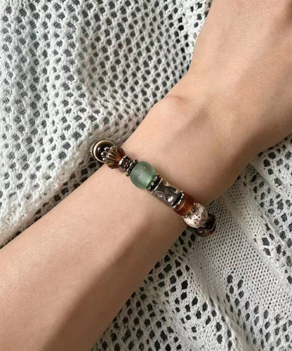 Unisex Armbåndsæt Flerfarvet Glasperledesign Tre Dele 1