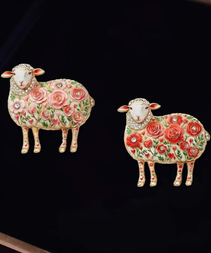 Unisex Broche Får Design Detaljeret 3