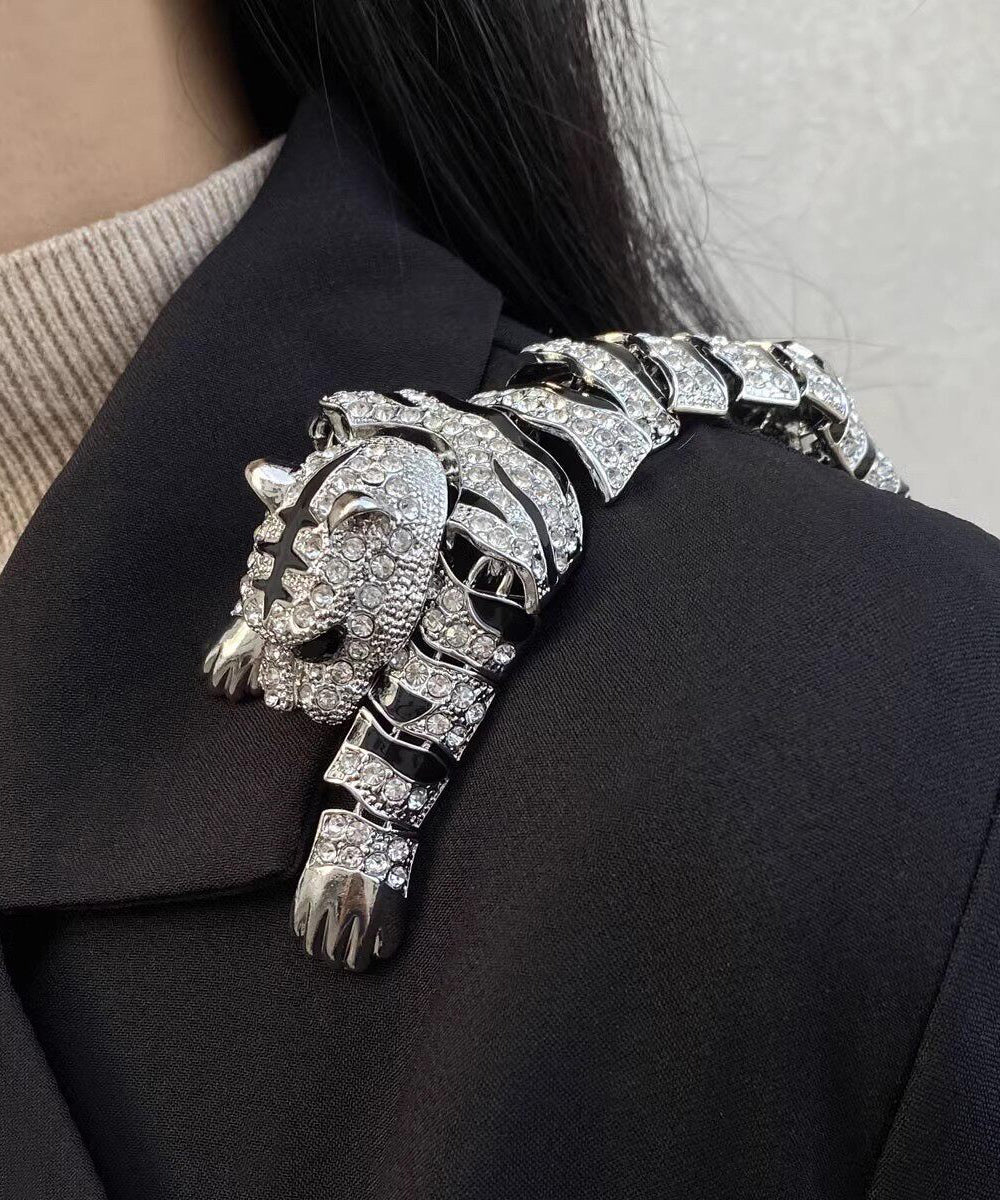 Unisex Broche Oversize Tiger Design 0