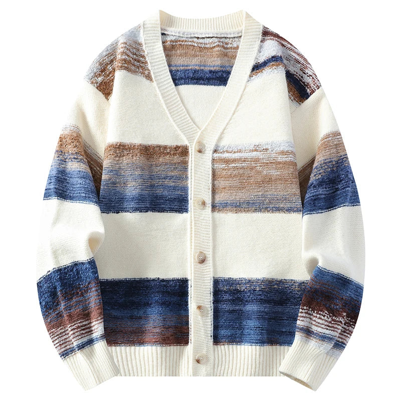 Unisex Cardigan V-Neck Retro Design 2