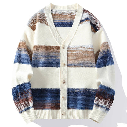 Unisex Cardigan V-Neck Retro Design 5