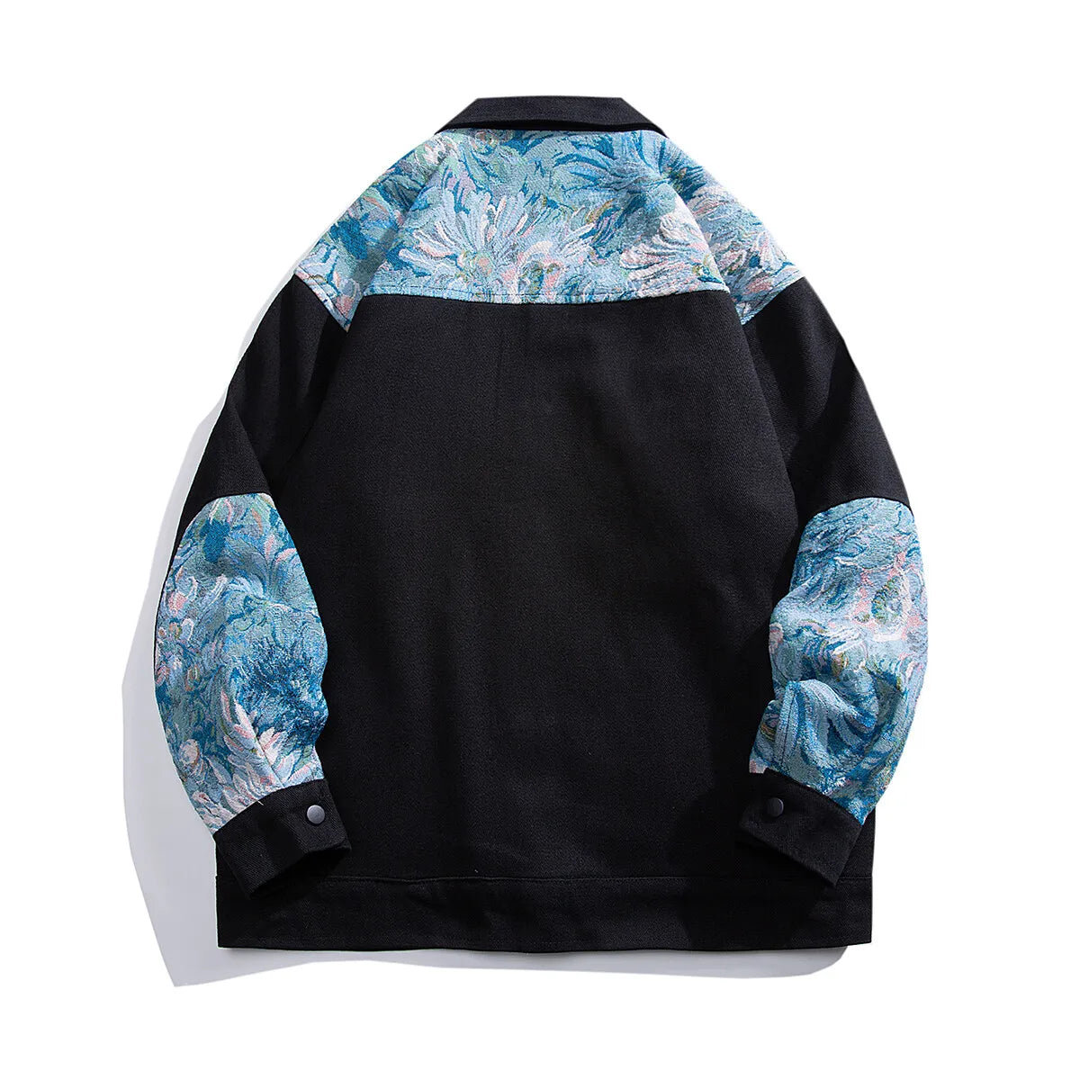 Unisex Denimjakke med Blomsterpaneler 4