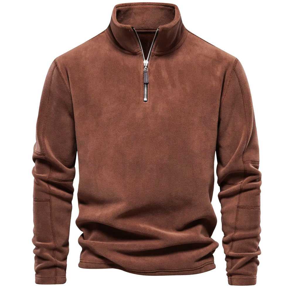 Unisex Fleece Shirt Høj Krave Komfortabel 2