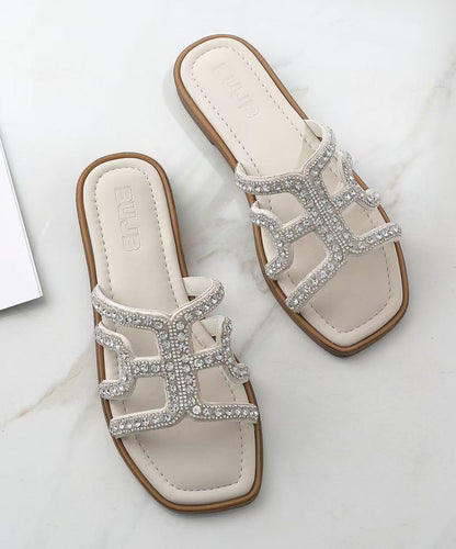 Unisex Flip Flops med Rhinestone Detaljer 3