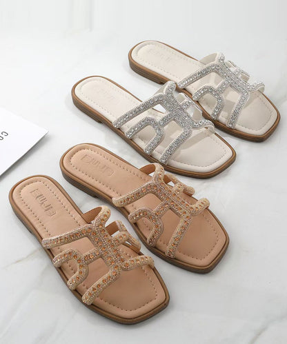 Unisex Flip Flops med Rhinestone Detaljer 4