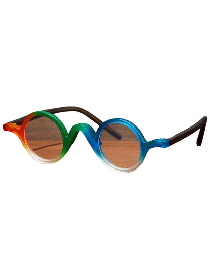 Unisex Fuld Frame Læsebriller i Regnbuefarver 0