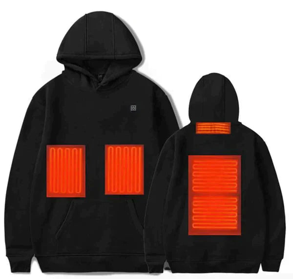 Unisex Hættetrøje Med Varmefunktion Til Mænd - Moderne Hoodies Med Justerbar Temperatur 2