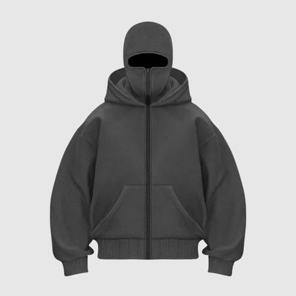 Unisex Hættetrøje med Balaclava og Lynlås 5