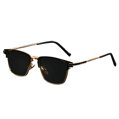 Unisex Halvramme Solbriller med Polariserede Linser 0