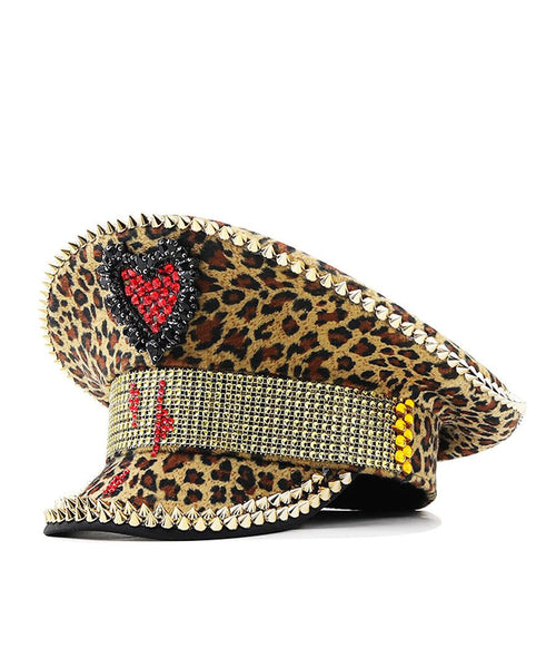 Unisex Hat Fladskygget med Leopardprint 4
