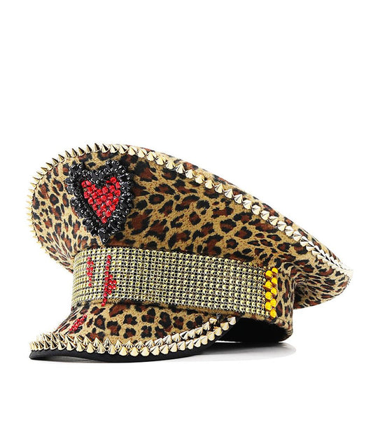 Unisex Hat Fladskygget med Leopardprint 4