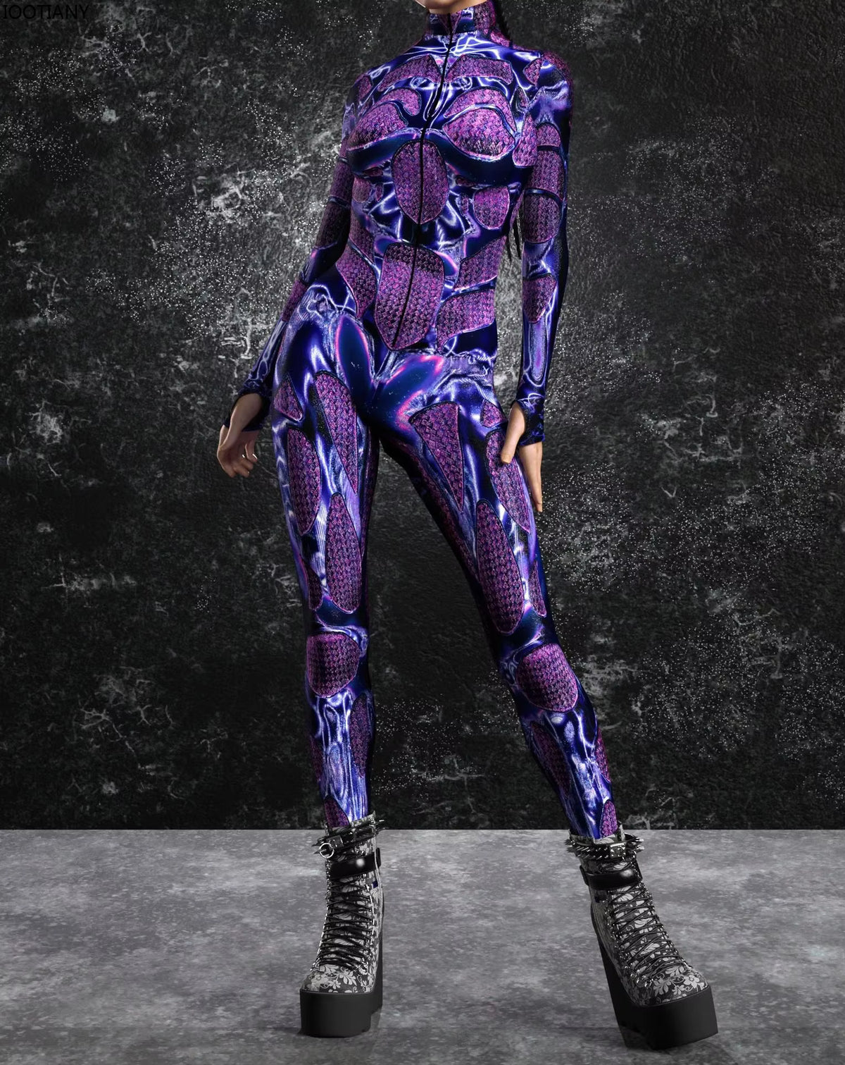 Unisex Jumpsuit Cyberpunk Stil til Cosplay og Temafester 5