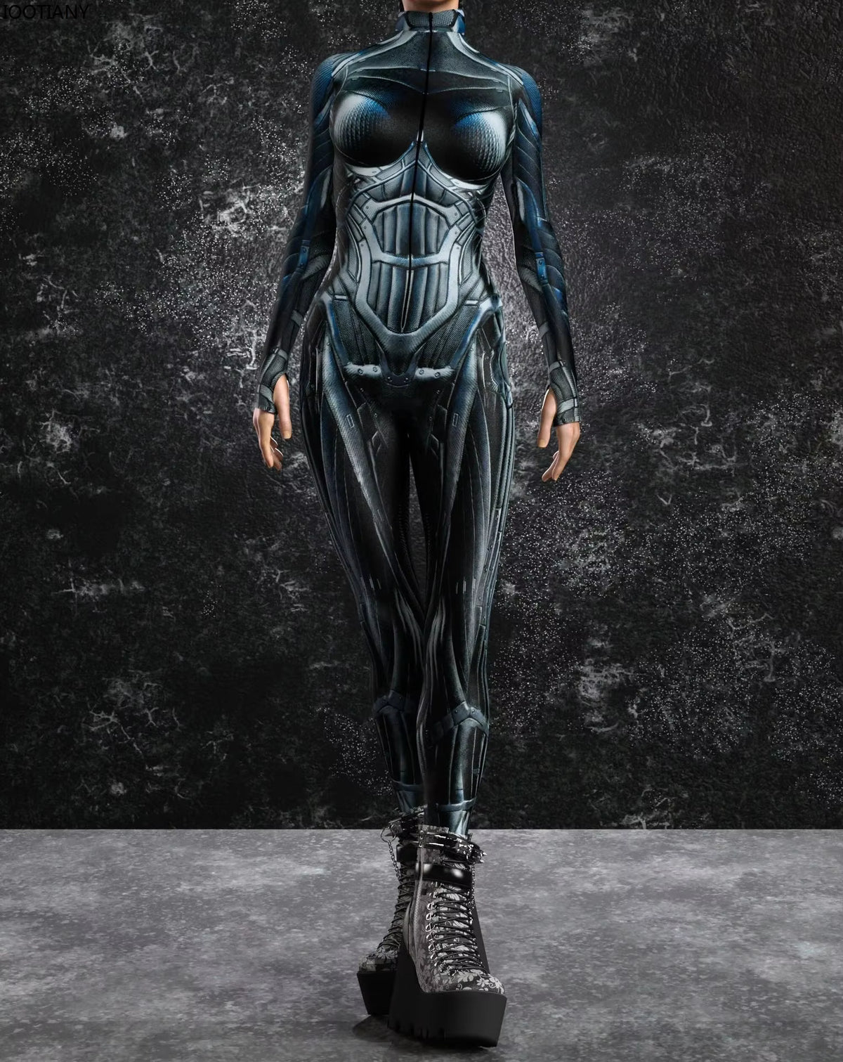 Unisex Jumpsuit Cyberpunk Stil til Cosplay og Temafester 6