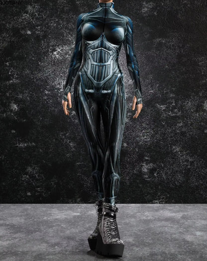 Unisex Jumpsuit Cyberpunk Stil til Cosplay og Temafester 6