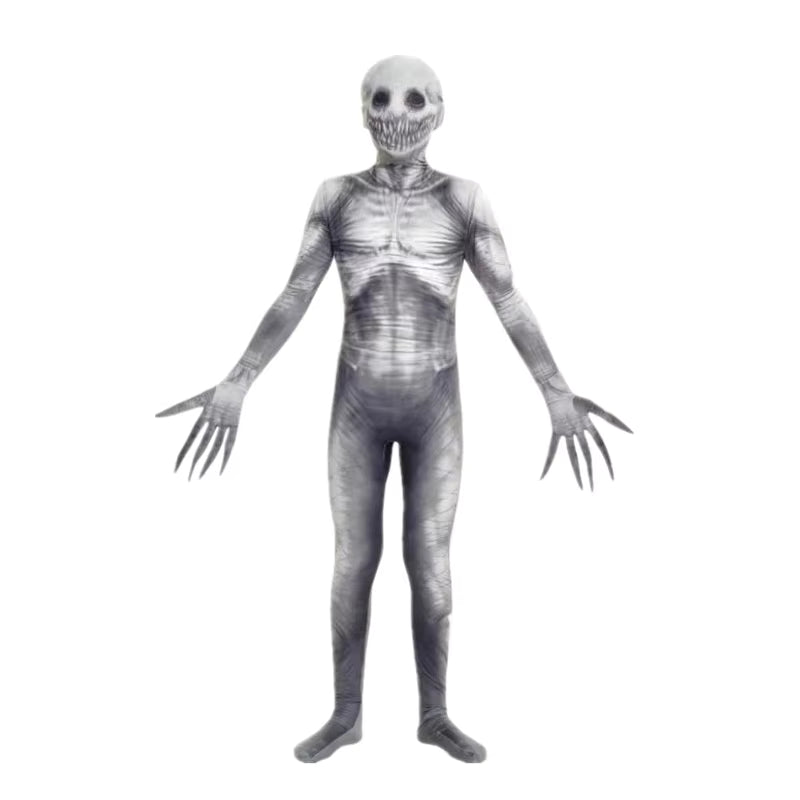 Unisex Jumpsuit Halloween Kostume Skelet Design 0