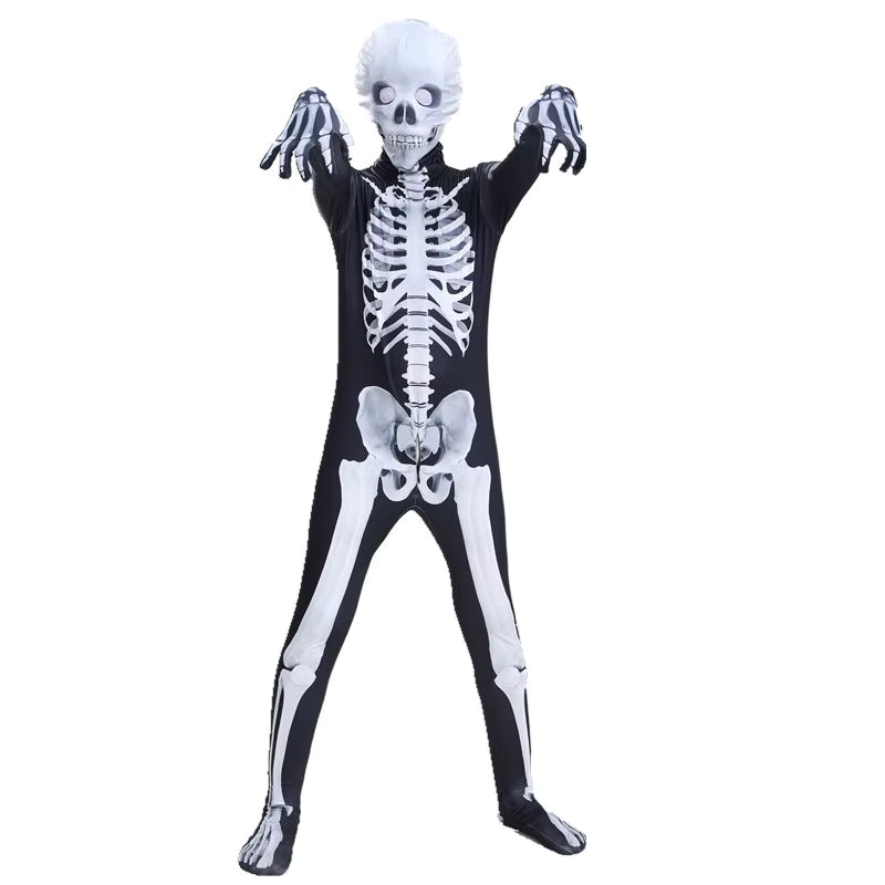 Unisex Jumpsuit Halloween Kostume Skelet Design 2