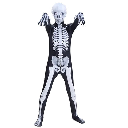 Unisex Jumpsuit Halloween Kostume Skelet Design 2