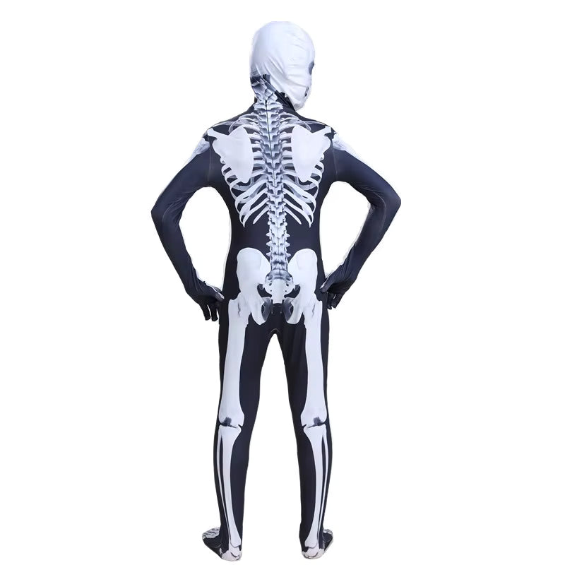 Unisex Jumpsuit Halloween Kostume Skelet Design 4