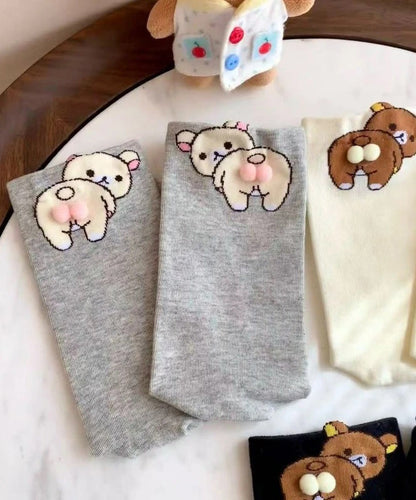 Unisex Mellemlange Strømper med Tegneseriemotiv 4