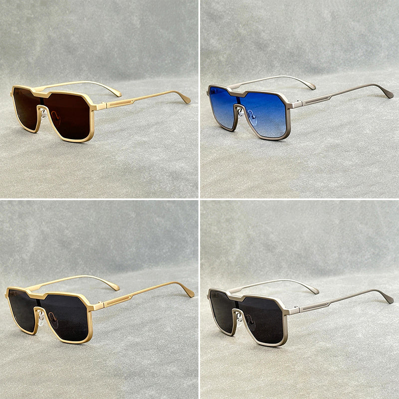 Unisex Metal Solbriller Retro Stil med UV400 Beskyttelse 4