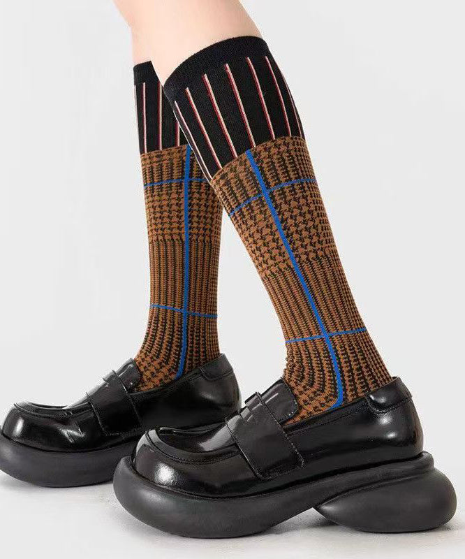 Unisex Mid Calf Gradient Striped Socks 2