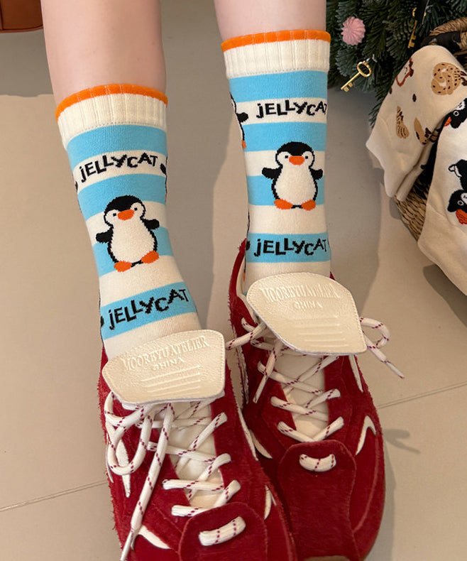 Unisex Midtkalv Sokker med Tegneseriemotiv 3