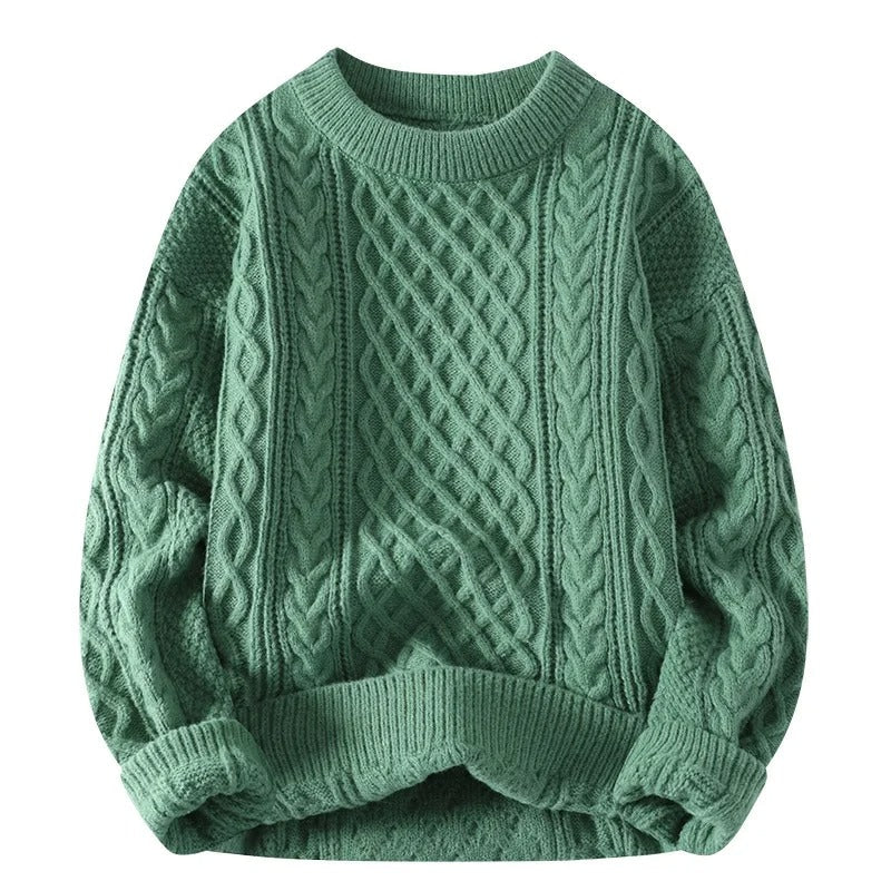 Unisex O-Neck Knitted Sweater 0