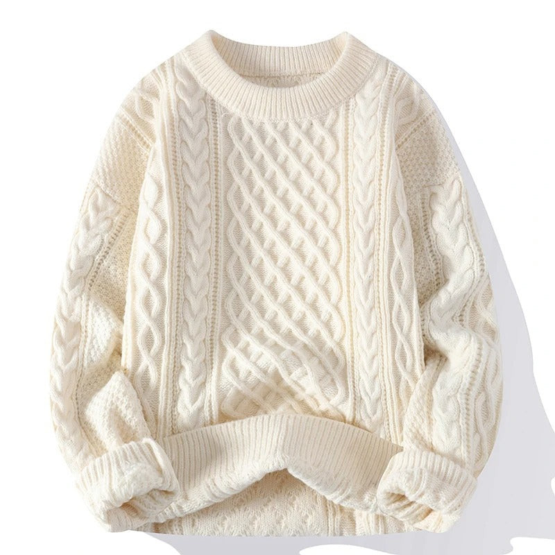 Unisex O-Neck Knitted Sweater 1