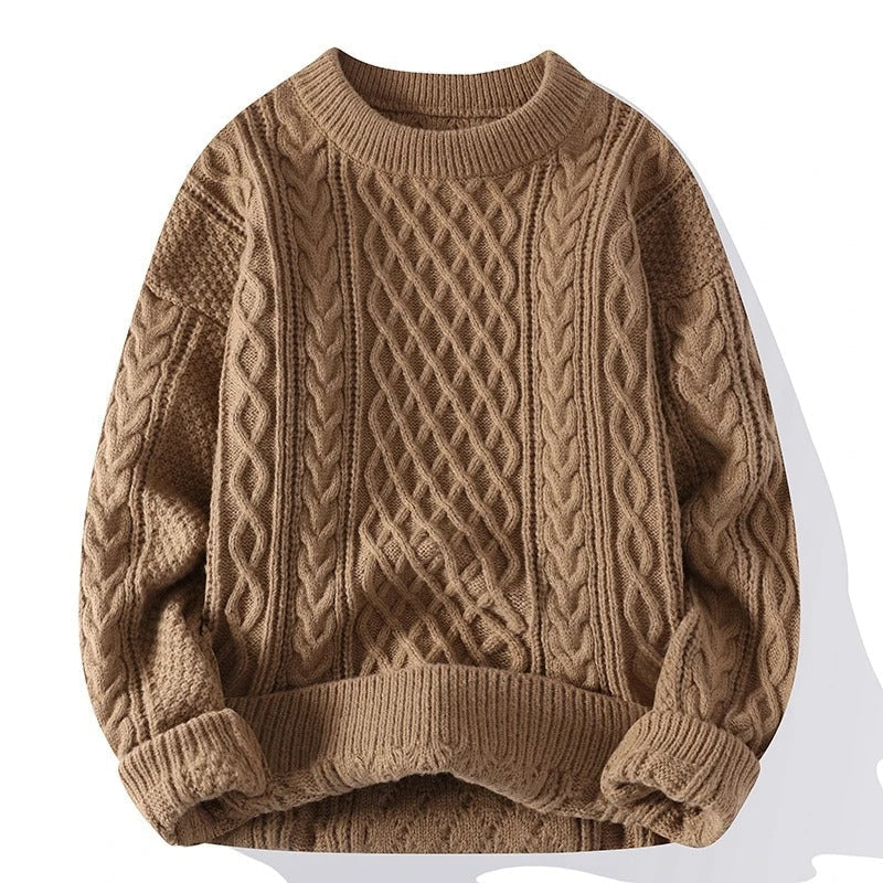 Unisex O-Neck Knitted Sweater 2