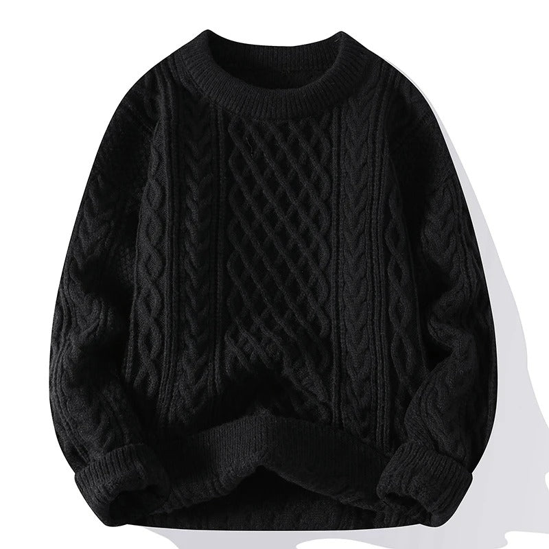 Unisex O-Neck Knitted Sweater 3