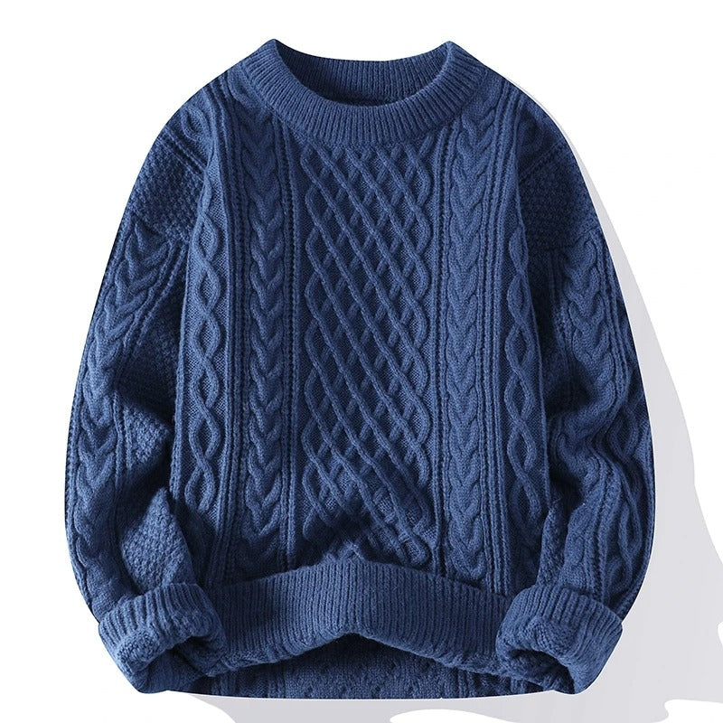 Unisex O-Neck Knitted Sweater 5