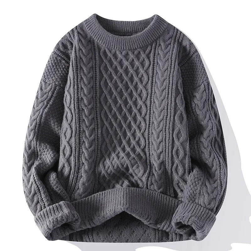 Unisex O-Neck Knitted Sweater 6