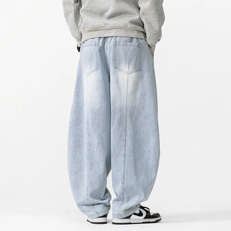Unisex Oversize Jeans Med Justerbar Talje 2
