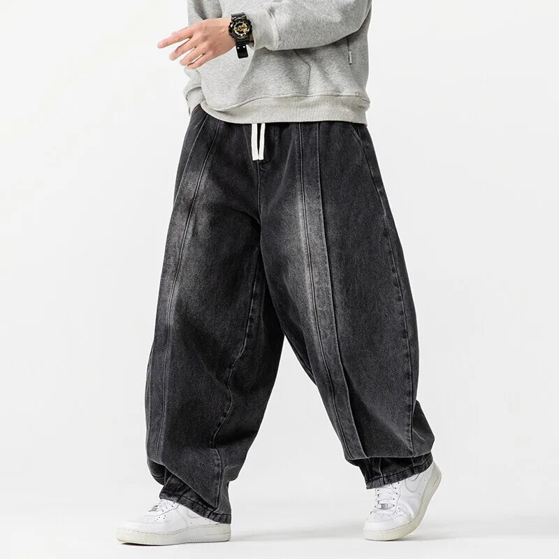 Unisex Oversize Jeans Med Justerbar Talje 5
