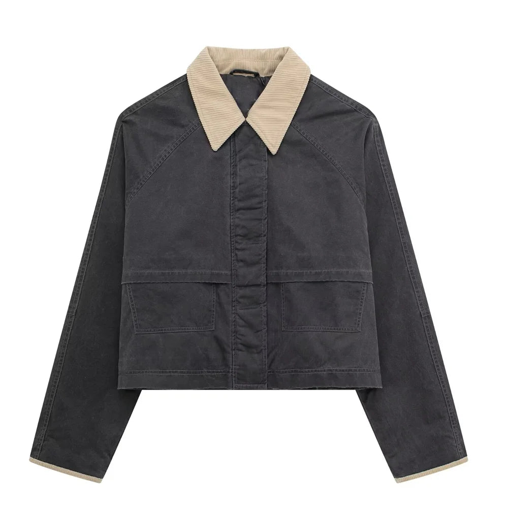 Unisex Oversized Arbejdsjakke Boxy Stil 0