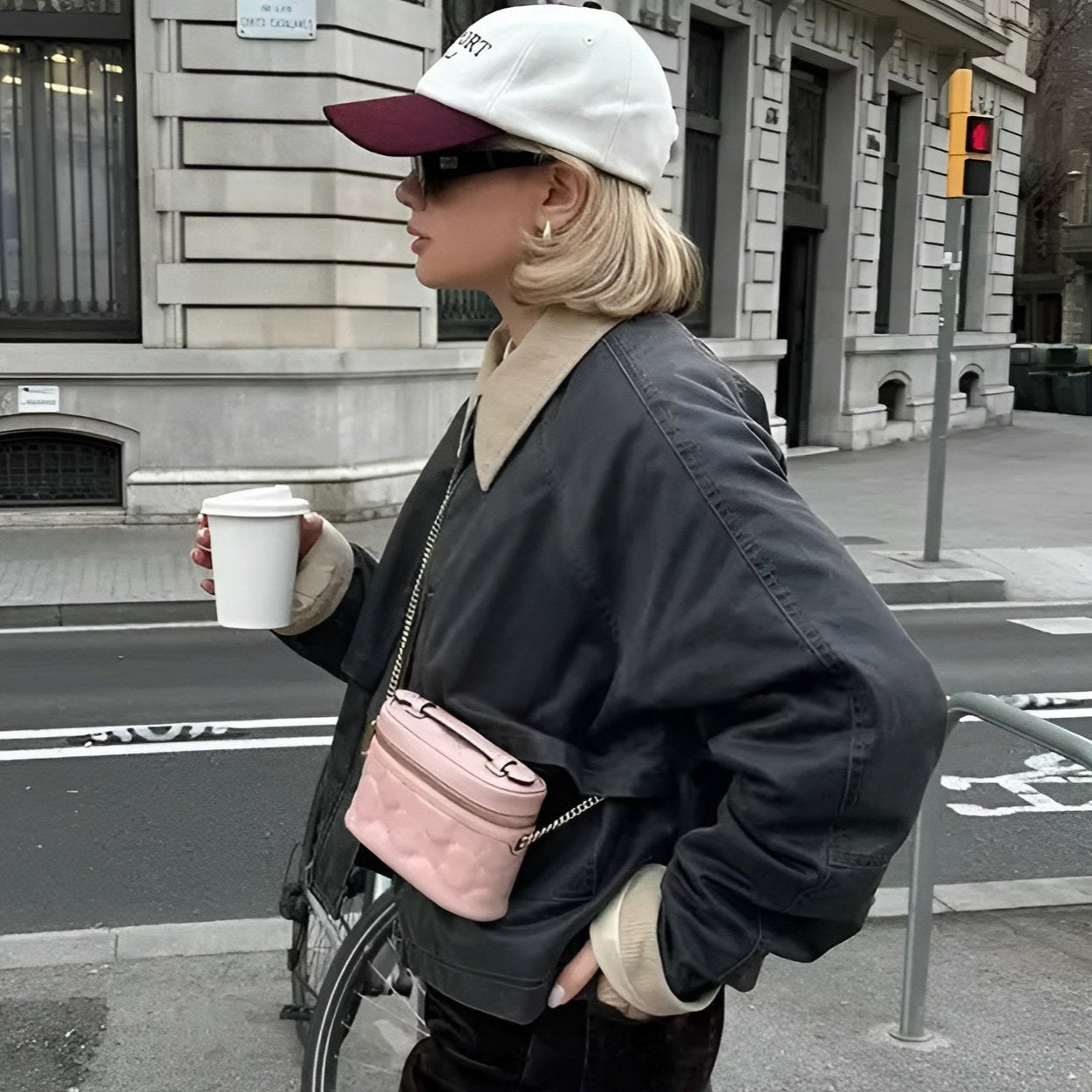 Unisex Oversized Arbejdsjakke Boxy Stil 2