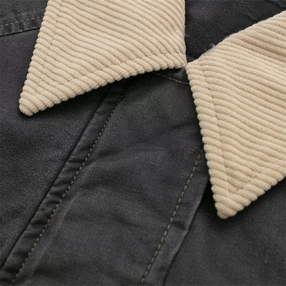 Unisex Oversized Arbejdsjakke Boxy Stil 4