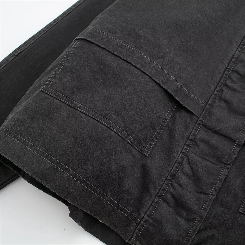 Unisex Oversized Arbejdsjakke Boxy Stil 6