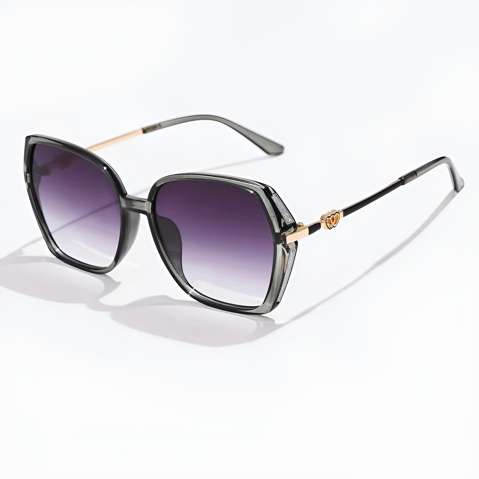 Unisex Oversized Sunglasses with Gradient Lenses 2